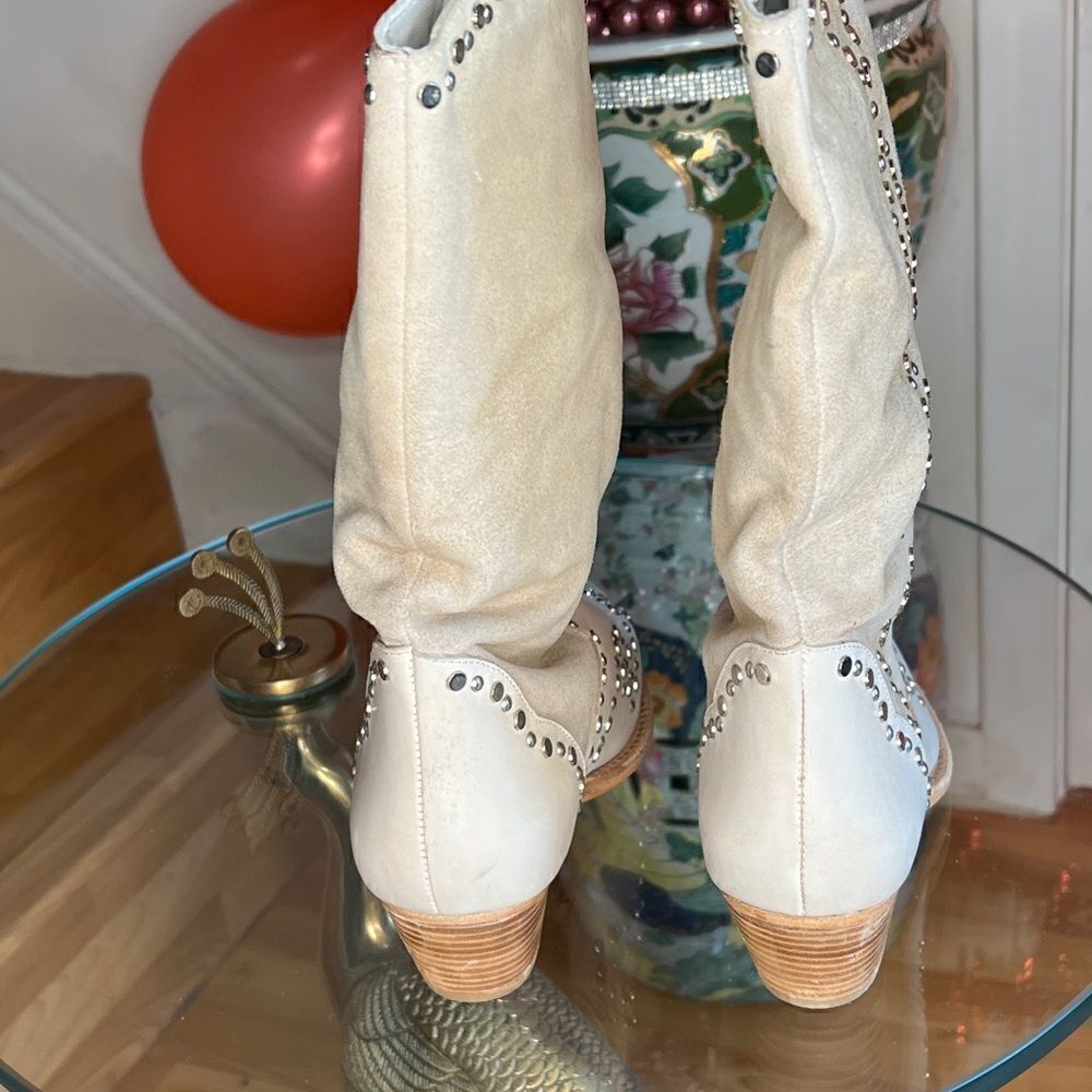 Free People Jaxon Studded Western Boots/ size 38.5 - Picture 5 of 8